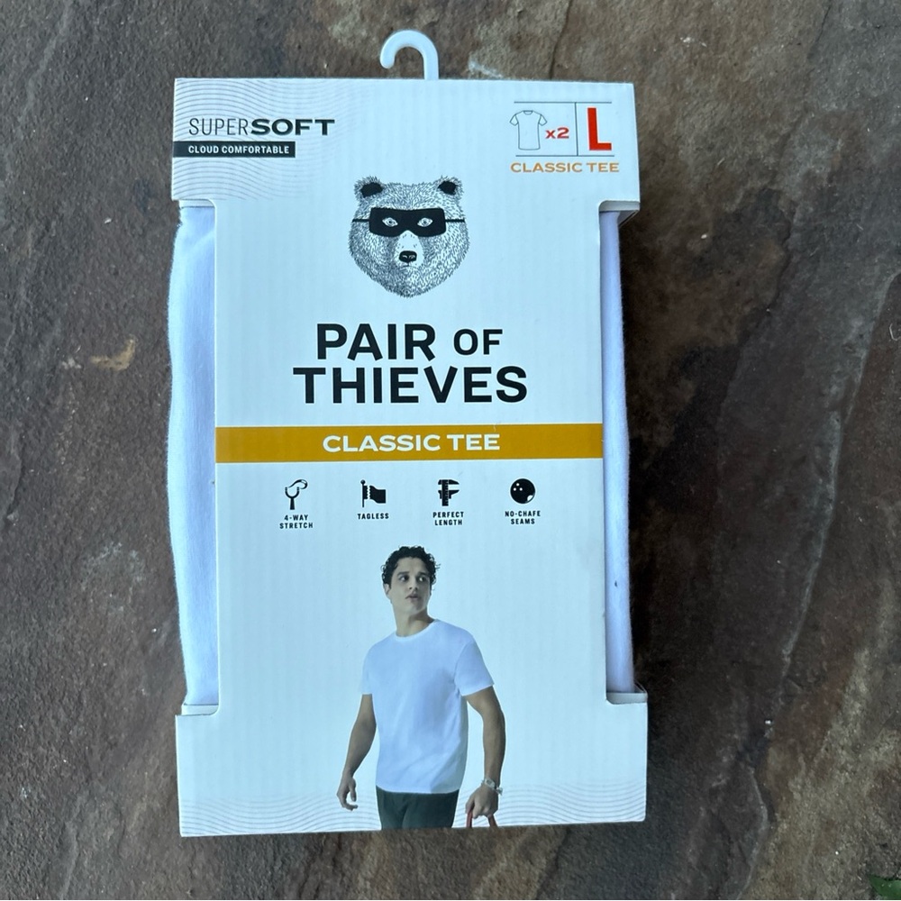Pair of Thieves White Classic Tee for Men